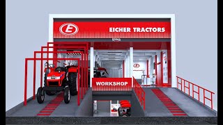 Making of The New EICHER PRIMA G3 Showroom | Modern Tractor Dealership | #JazbaNayaJeetNayi