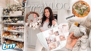 DAY SHOPPING VLOG | B&M AUTUMN, PUMPKIN WREATH, HOME DECOR HAUL & MORE