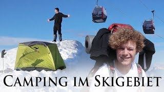 Camping im Skigebiet | 7 Tage Ski, Gipfelübernachtung, Vanlife und duschen im Fluss