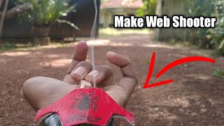 how to make a web shooter with spring|DIY Sinhala|how to make a PS4 web shooter with spring