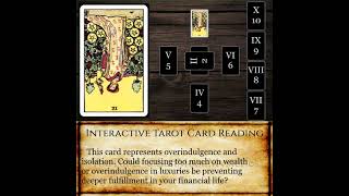 Celtic Cross Wealth: Nine of Pentacles in Position 3 Reversed - Financial Dependence