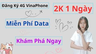 Cách Đăng Ký 4G VinaPhone 2K 1 Ngày: Data Tốc Độ Cao! + Gọi Thoại Miễn Phí!