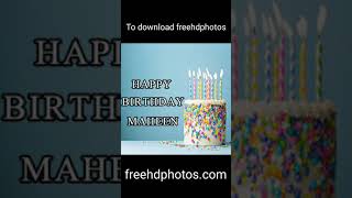 happy birthday cake video for maheen || maheen name birthday video || name on cake #shorts