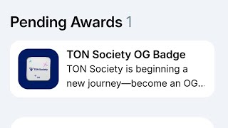 Claim TonSociety OG Badge