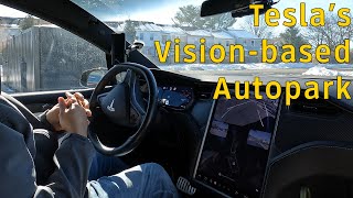 Tesla Vision Autopark with FSD Beta 10.8 on "Legacy" Model X P100D