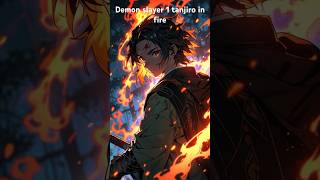 Demon slayer tanjiro demon 😈 moment in fire real power slayer #like