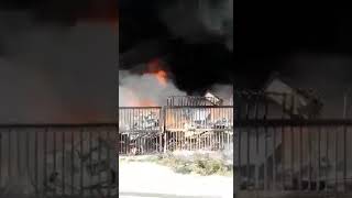 Se registró  incendio de gran proporción en Distrito Capital