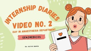 What I learnt today in my Anaesthesia posting #internship #neetpg #fmge