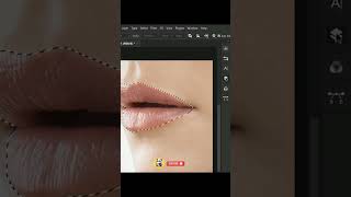 Realistic lipstick in photoshop#graphicdesign #photoshop #shortsviral #shortvideo #shorts #adobe