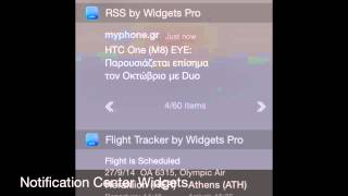 Notification Center Widgets