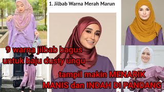 BAJU DUSTY UNGU COCOK DENGAN JILBAB WARNA APA