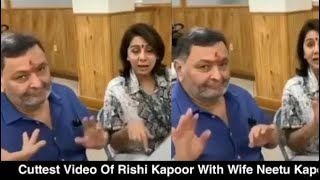 Rishi Kapoor cute masti With wife Neetu singh Mamories of Rishi Kapoor