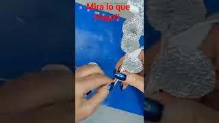 MIRA LO QUE HAGO. #Shorts #shortvideo  #manualidades #decoración #navidad #diy