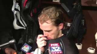 Patrick Kane on Patrick Sharp's return to the lineup