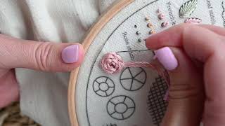 10 Step Embroidery Kit- Rose Stitch