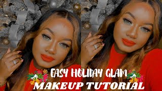 I QUIT YOUTUBE|EASY HOLIDAY GLAM MAKEUP TUTORIAL + LIFE UPDATE