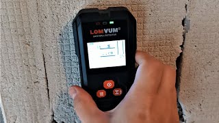 How to Detect Pipes, Cables, Wood and Cavities in the Walls? LW10 LomVum Wall Detector DEMO.