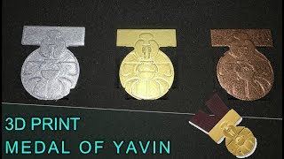 Star Wars Medal of Yavin Awards (3D Printed)