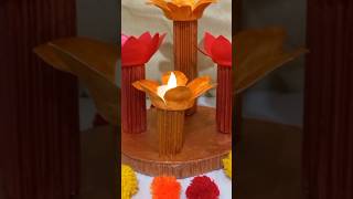 DIY Diwali Decor Ideas at Home #shorts #diy #candleholder #bestoutofwaste #easy #youtubeshorts