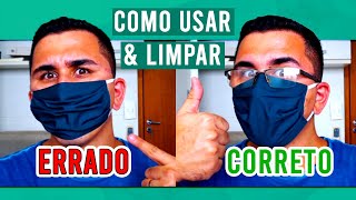 Como Usar MÁSCARA de Proteção CORRETAMENTE | Covid19