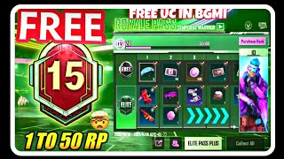 OMG😱MONTH 15 ROYAL PASS IN BGMI M15 ROYAL PASS 1 TO 50 RP /BGMI & /PUBG MOBILE...