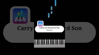 Carry on Wayward Son - Kansas - Easy Piano Tutorial 🎶