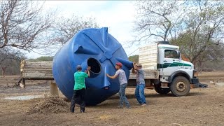 CAIXA ď água 10.000 LITROS ARMAZENAR ÁGUA POTÁVEL NA ROÇA SERTÃO DE PERNAMBUCO