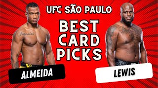 Betting Picks UFC Fight Night Almeida VS Lewis (MY TOP HIGH CONFIDANT PICKS) #UFCSaoPaulo #ufcbrasil