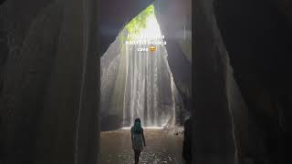 Waterfall inside a CAVE?! 😱😍 BEST WATERFALLS IN BALI #shorts #travel #bali #waterfall