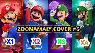 🦊  The Super Mario Bros #6 | Zoonomaly Theme tiles hop Song  #tileshop    #cover  #memes