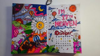 Sketching October Calendar Cover: Bullet Journal Art Illustration