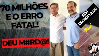 Os 70 milhões e o erro que pode custar caro à Jorge Salgado no Vasco