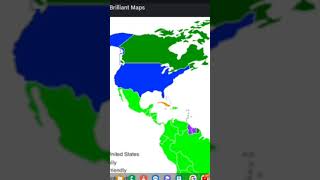 Relation of america with different countries in NS America # y # Shorts