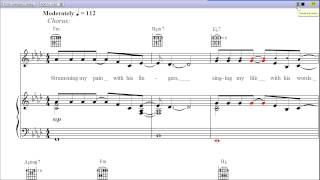 Killing Me Softly with His Song by Roberta Flack - Piano Sheet Music:Teaser