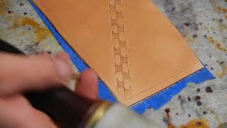 Basics of the basket weave stamp.