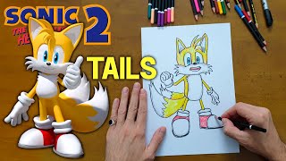 How To Draw Tails From Sonic The Hedgehog 2 + THE BEST easy step by step tutorial