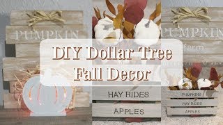 DIY DOLLAR TREE FALL DECOR | FARMHOUSE DECOR