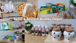 REFILL AND RESTOCK BUMBU DAPUR || TIPS MERAPIHKAN BUMBU AGAR DAPUR JADI RAPI MINIMALIS | DAILY VLOG