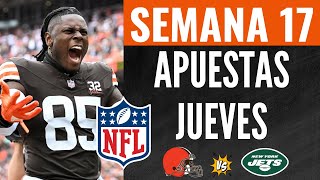 Browns vs Jets TNF | Apuestas & Parlay de 4 Selecciones | Semana 17 NFL