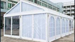 6m (20')  aluminum tent installation for wedding event party