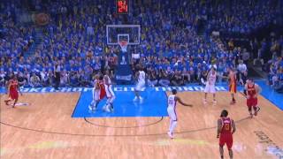 James Harden amazing 3 point!!! Againt Hunder