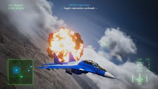 Ace Combat 7 Skies Unknown Unexpected Visitor DLC Mission 1 MIG-35D Fulcrum S Rank