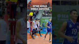 SPIKE KERAS DIMAS SAPUTRA MEMBAWA INDONESIA JUARA #dimassaputra #rivannurmulki #farhanhalim #voli