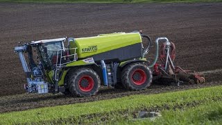 Aplikace kejdy 2016 - Claas Xerion 4000 Saddle Trac + KAWECO Made for Xerion + vaderstad carrier 525