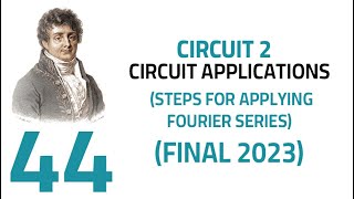 44 : Example in Fourier Series Applying to Circuit (Final 2023)