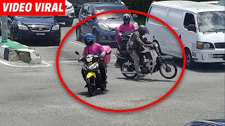 Pakcik beri 'sedas' pada rider panda