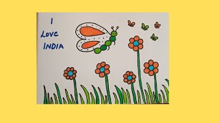 Easy independence day poster drawing /Easy republic day poster drawing