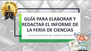 Guía de redacción para la feria de ciencias