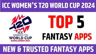 Top 5 New fantasy App's for womens T20 world cup , Low commission, Low competition #womenst20wc2024