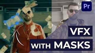 VFX With Masks | Filmmaking Basics 🎬 | 100 SEC TUTORIAL | Premiere Pro Editing Tutorial